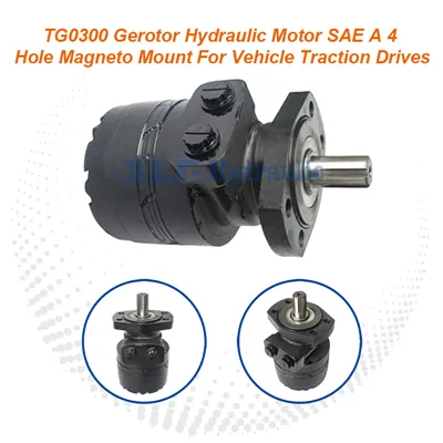 TG0300 Gerotor Hydrolig Motor - SAE A 4 Hole Magneto Mount For Vehicle Traction